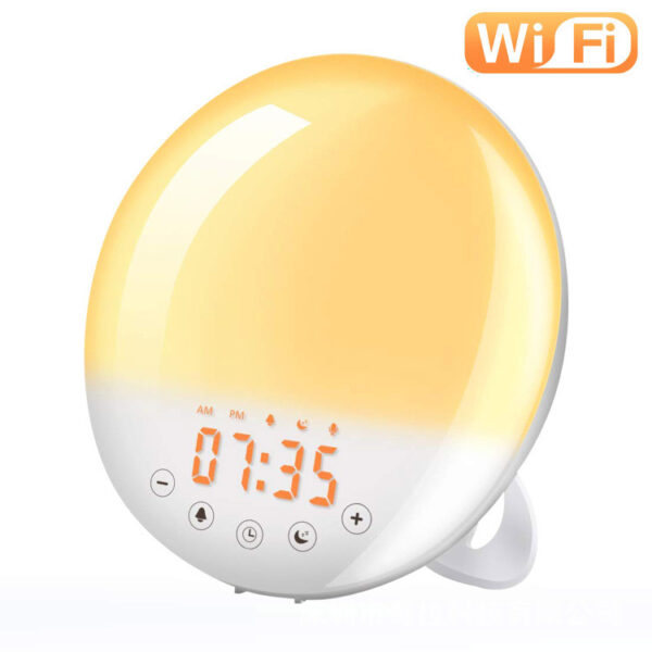 WiFi Voice Control Intelligent Alarm Clock, Sunrise Natural Wake-up Light - Image 7