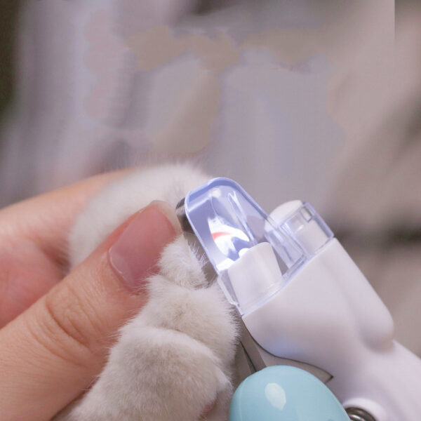 Pet Nail Clippers Dog Nail Clippers Cat Nail Clippers LED Electric Nail Grinder Pet Supplies LED Light Pet Nail Clippers - Image 9