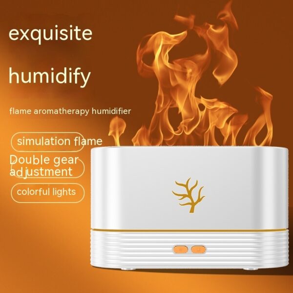 Flame Humidifier USB Smart Timing LED Electric Aroma Diffuser Simulation Fire Night Lamp Home Decor - Image 8