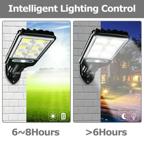 LED Solar Motion Sensor Light Bright Garden Outdoor Street Wall Lamp Solar Wall Lamp Lights Outdoor Road Lamp For Garden, Yard, Garage, Path - Image 5