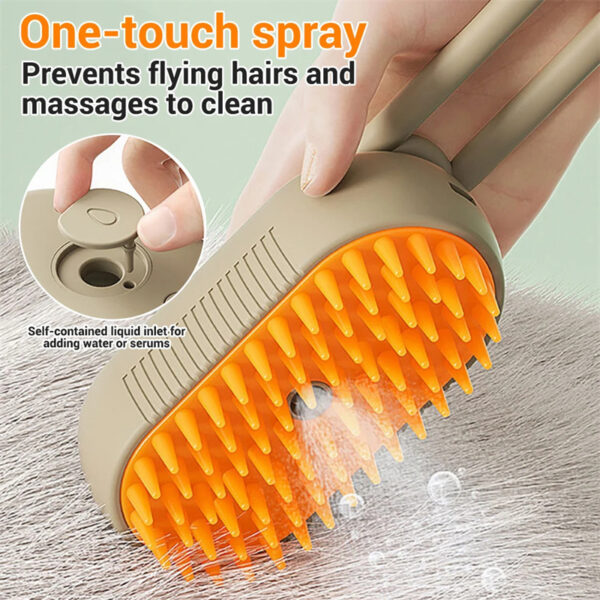 Cat Steam Brush Steamy Dog Brush 3 In 1 Electric Spray Cat Hair Brushes For Massage Pet Grooming Comb Hair Removal Combs Pet Products - Image 3