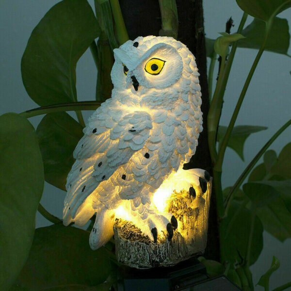 Solar Power LED Owl Parrot Lawn Light Outdoor Waterproof Garden Landscape Lamp - Image 2