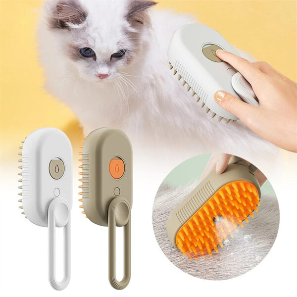 Cat Steam Brush Steamy Dog Brush 3 In 1 Electric Spray Cat Hair Brushes For Massage Pet Grooming Comb Hair Removal Combs Pet Products - Image 7