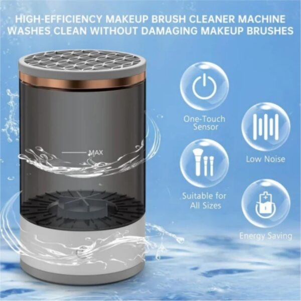 Makeup Brush Cleaner Automatic Rotating Makeup Brush Cleaner USB Portable Electric Cosmetic Makeup Brush Rotary Washing Machine - Image 5