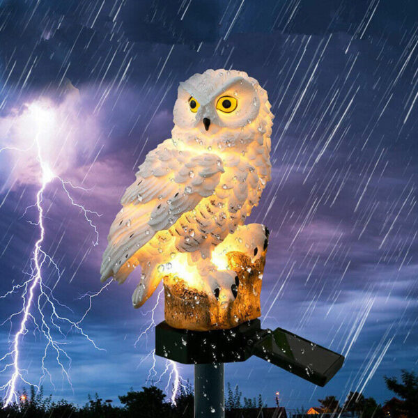 Solar Power LED Owl Parrot Lawn Light Outdoor Waterproof Garden Landscape Lamp - Image 6