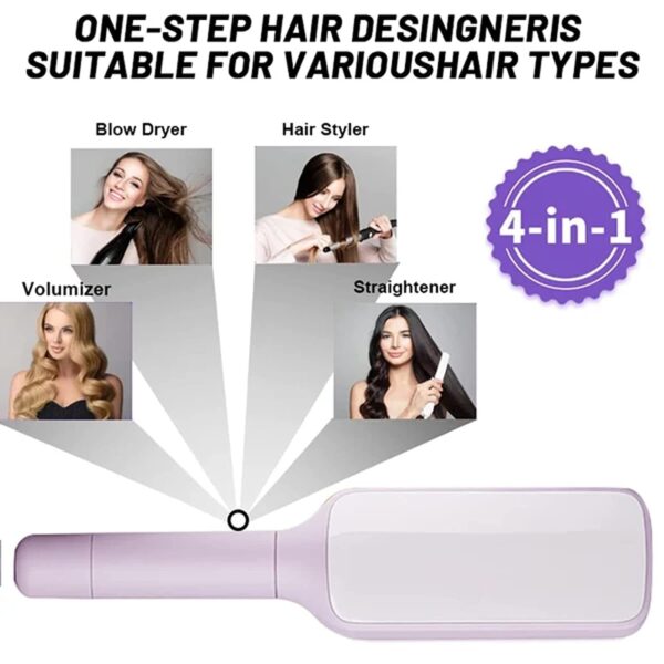 4 In 1 Self Cleaning Hair Brush New Self-Cleaning Anti-Static Massage Comb Scalable Rotate Lifting Self Cleaning Hairbrush - Image 8