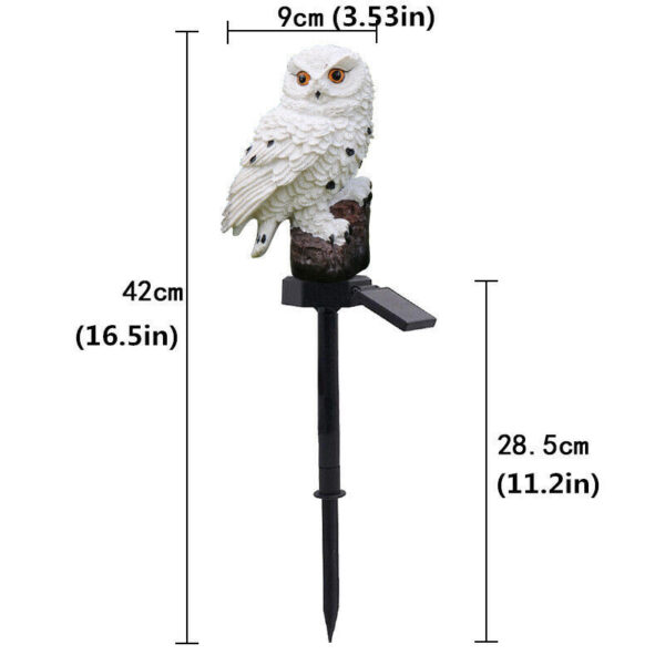 Solar Power LED Owl Parrot Lawn Light Outdoor Waterproof Garden Landscape Lamp - Image 7