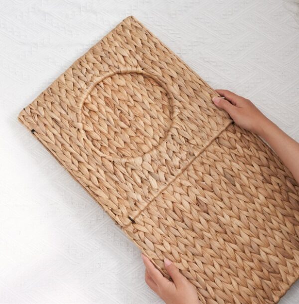 Weaving Rattan Square Cat Bed Cave - Image 3